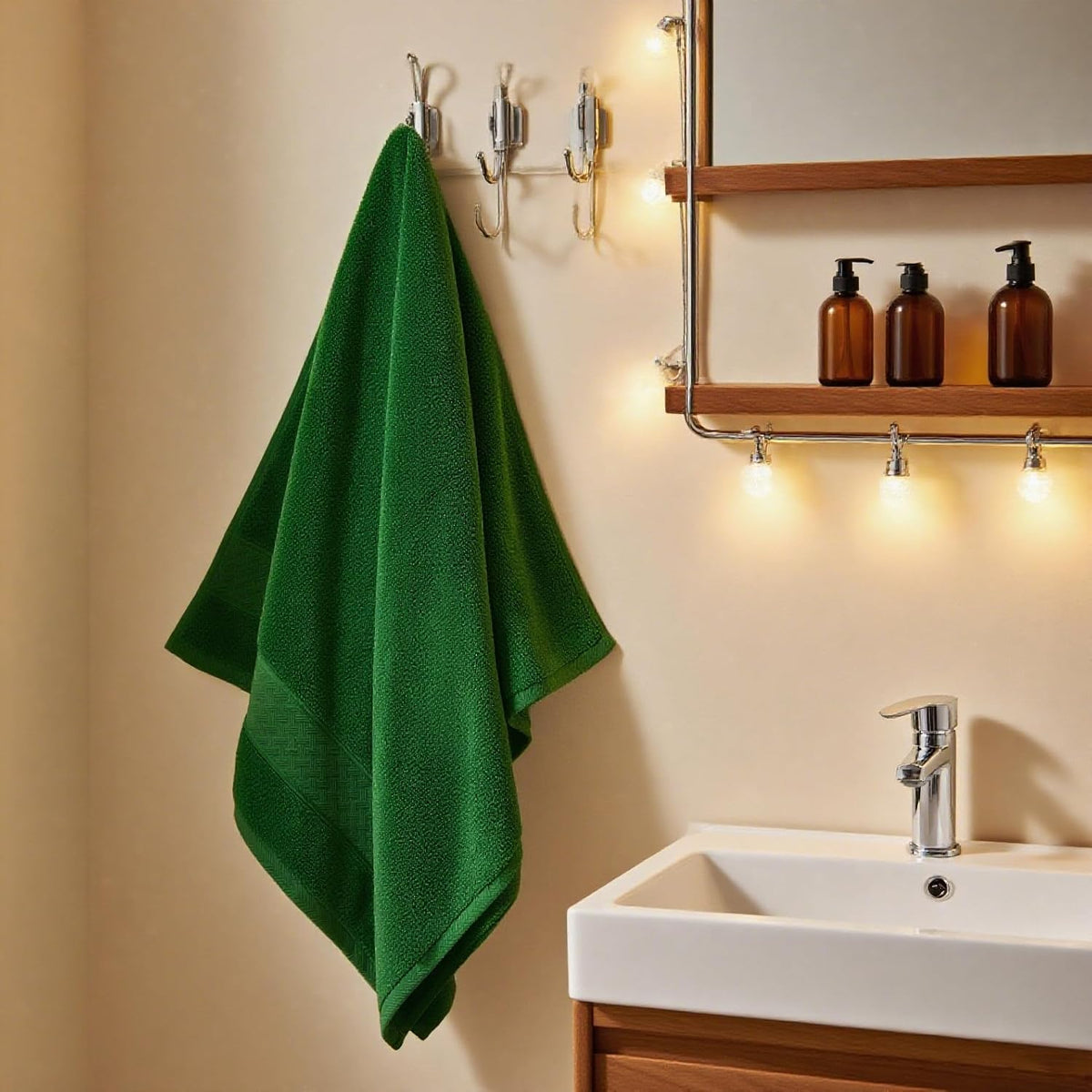 Bath Towel Set 6 PCS, Pink Luxury 100% Turkish Cotton 650GSM