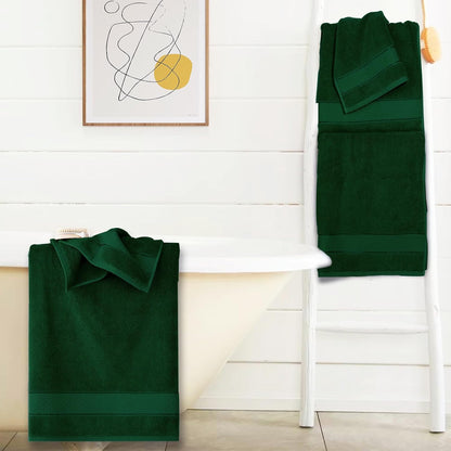 Bath Towel Set 6 PCS, Pink Luxury 100% Turkish Cotton 650GSM