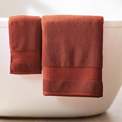 Bath Towel Set 6 PCS, Pink Luxury 100% Turkish Cotton 650GSM