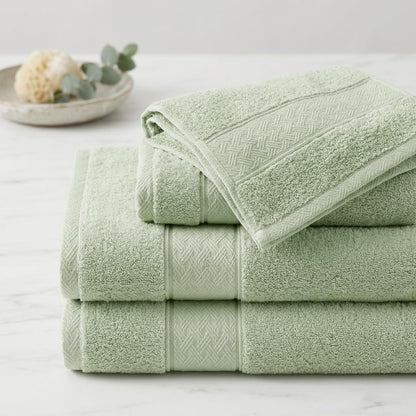 Bath Towel Set 6 PCS, Pink Luxury 100% Turkish Cotton 650GSM