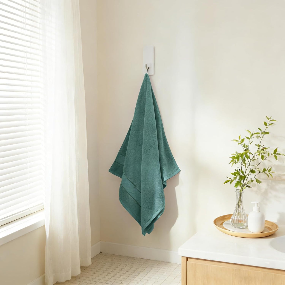 Bath Towel Set 6 PCS, Pink Luxury 100% Turkish Cotton 650GSM