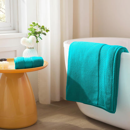 Bath Towel Set 6 PCS, Pink Luxury 100% Turkish Cotton 650GSM