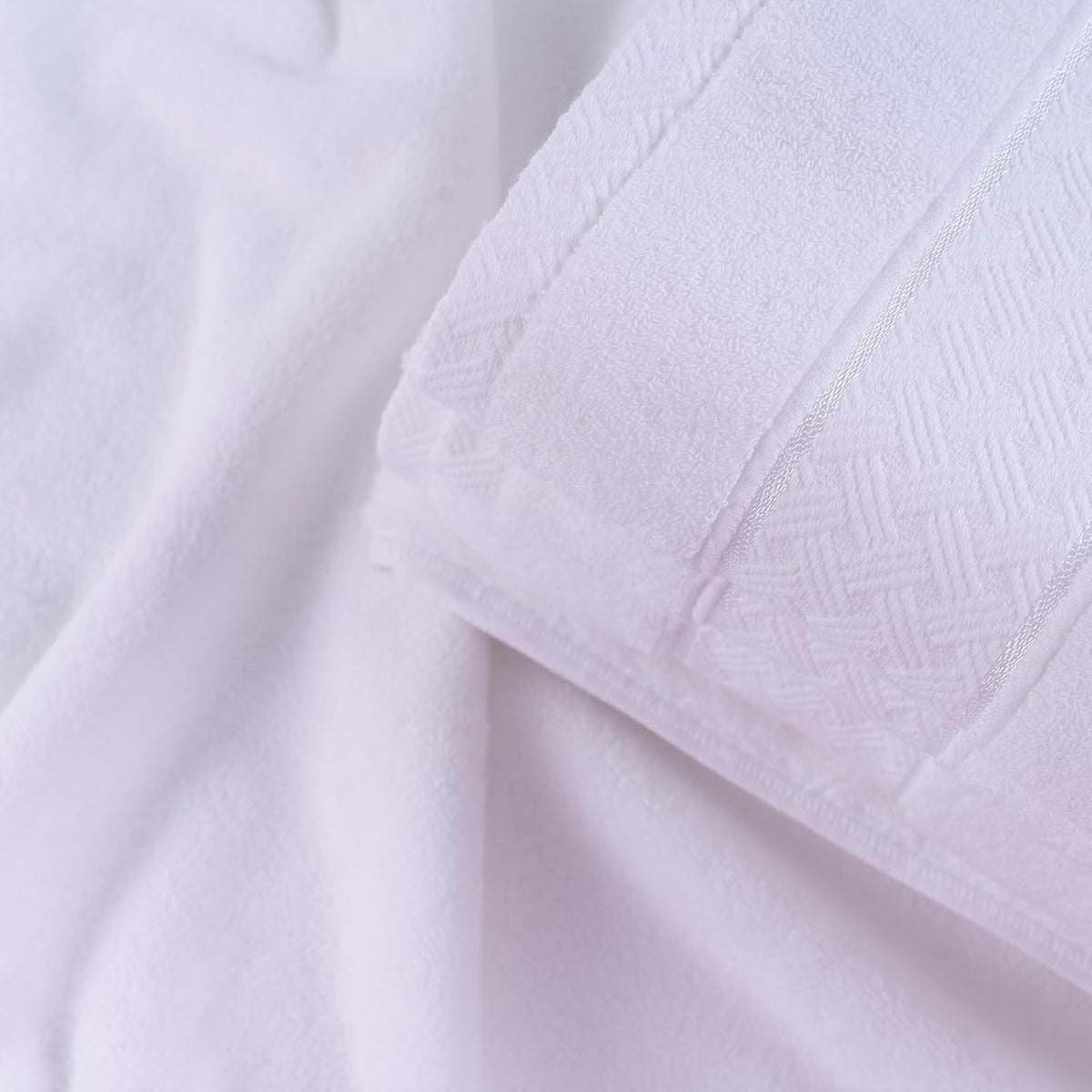 Bath Towel Set 6 PCS, Pink Luxury 100% Turkish Cotton 650GSM