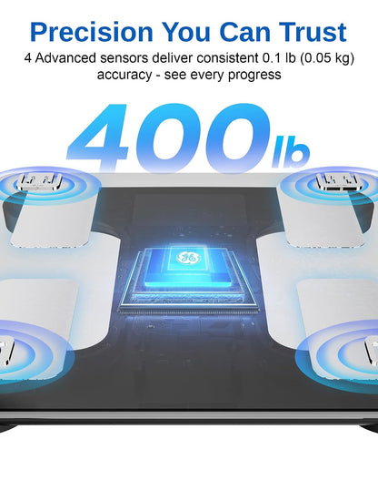 Smart Scale for Body Weight: BMI Body Fat, Digital Bluetooth Scale 400lb
