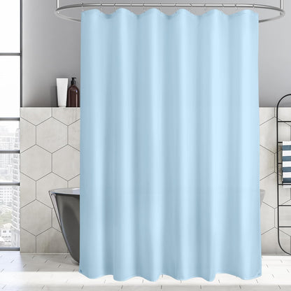 Waterproof Fabric Shower Curtain Liner Washable, Cloth Shower Liner with Magnets, White Shower Liner Soft Fabric, Lightweight Shower Curtain Liner, 70x72 Inches