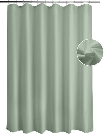 Waterproof Fabric Shower Curtain Liner Washable, Cloth Shower Liner with Magnets, White Shower Liner Soft Fabric, Lightweight Shower Curtain Liner, 70x72 Inches