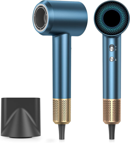 160000 RPM High Speed Hair Dryer, 500 Millions Negative Ionic Blow Dryer for Fast Drying, Hair Dryer with Diffuser, Low Noise Thermo Control Professional for All Hair Types