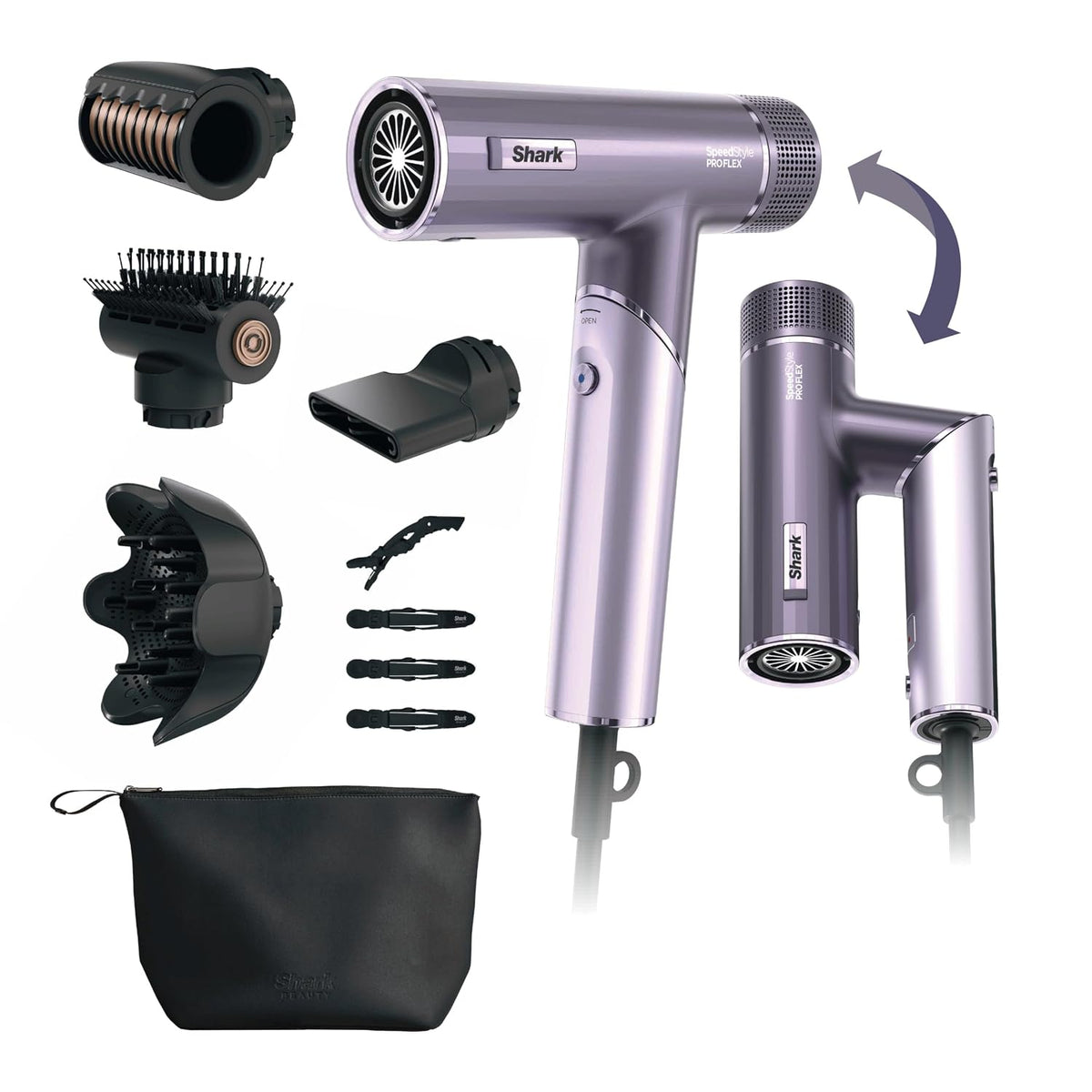 SpeedStyle Ionic Hair Dryer w/Concentrator, Lightweight, HD301