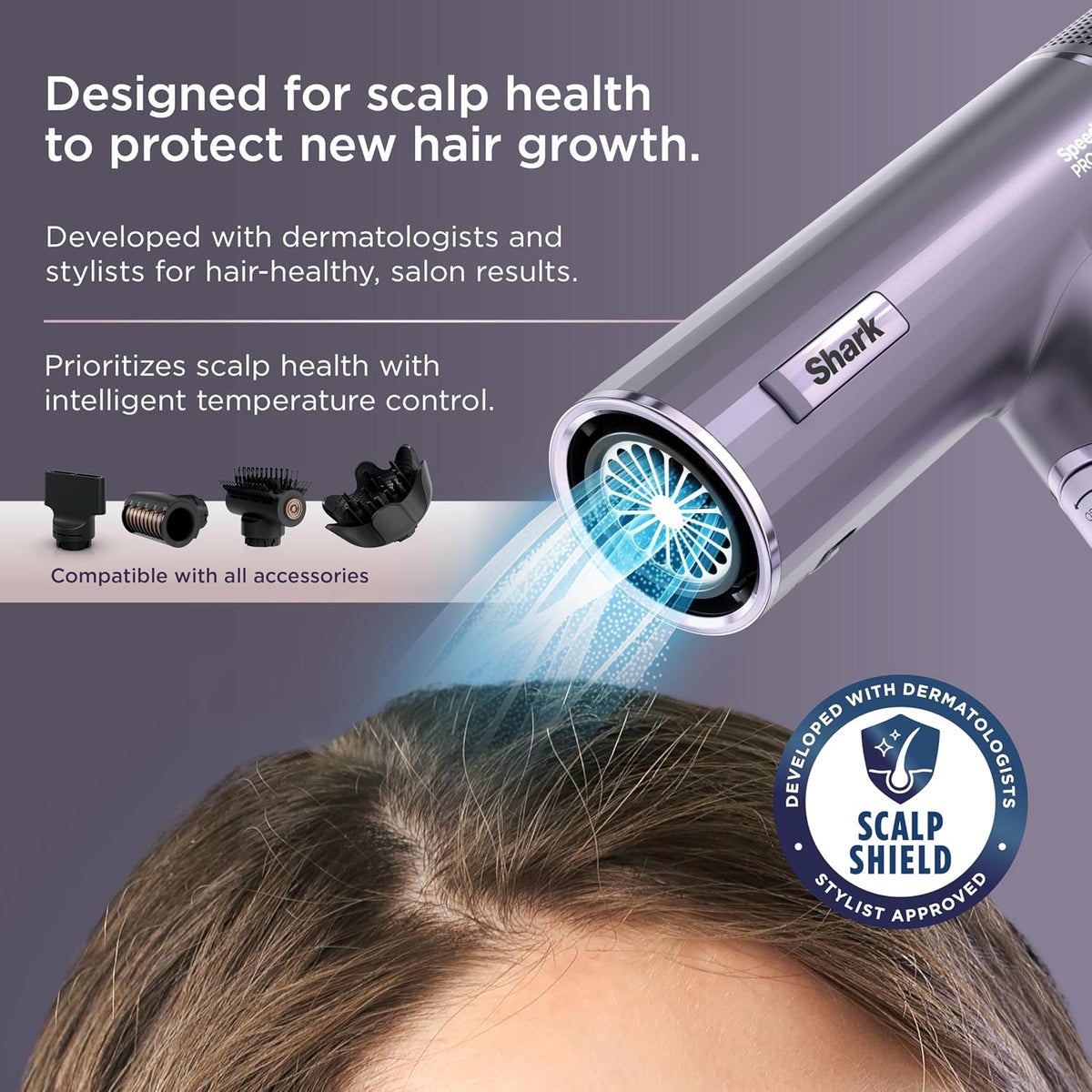 SpeedStyle Ionic Hair Dryer w/Concentrator, Lightweight, HD301