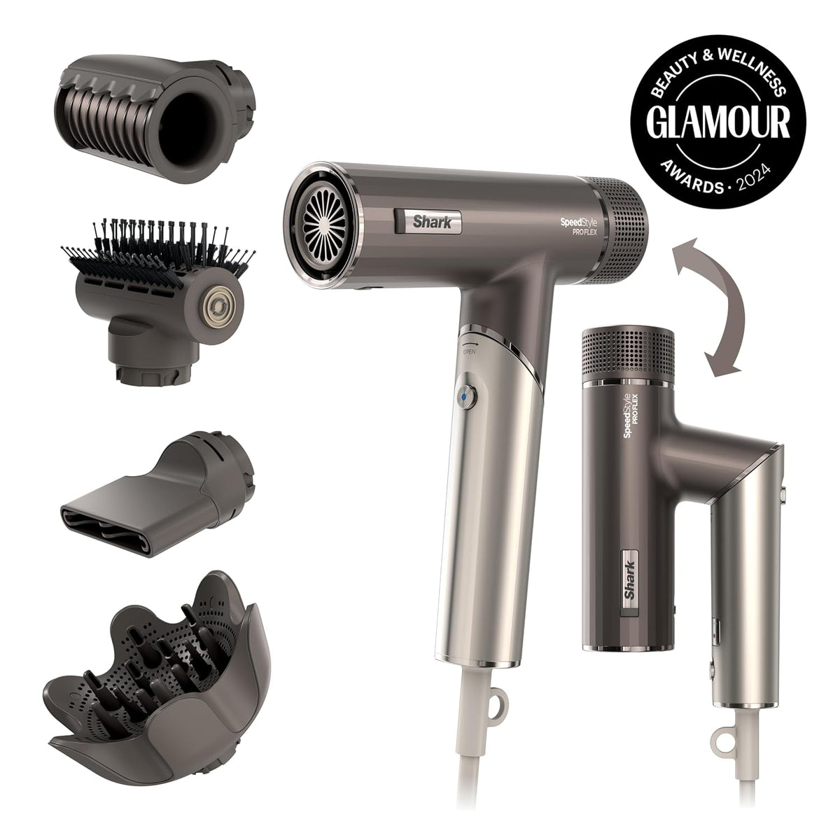 SpeedStyle Ionic Hair Dryer w/Concentrator, Lightweight, HD301