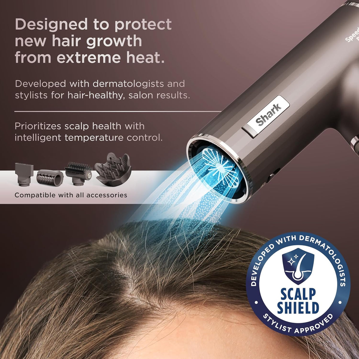 SpeedStyle Ionic Hair Dryer w/Concentrator, Lightweight, HD301