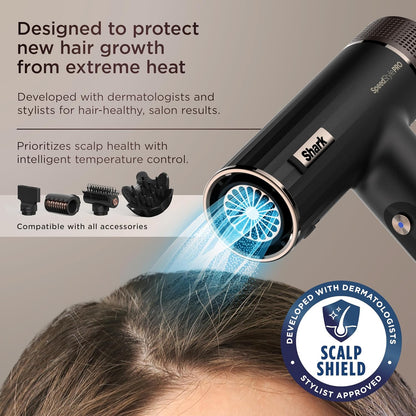 SpeedStyle Ionic Hair Dryer w/Concentrator, Lightweight, HD301