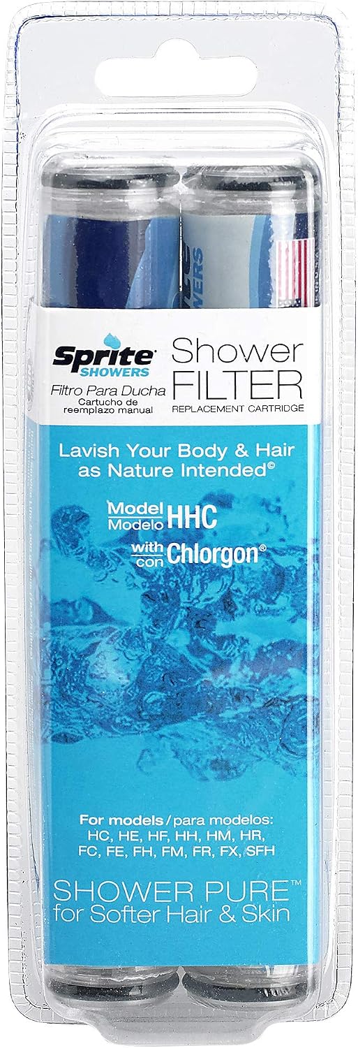 HHC-2 Hand Held Replacement Shower Filter Cartridge, 2-Pack, Blue