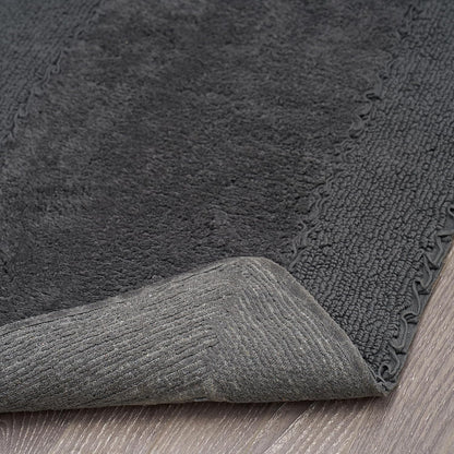 Ruffle Border 100% Cotton Bath Rug, Sage Green, 17"x 24"