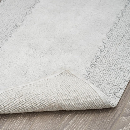 Ruffle Border 100% Cotton Bath Rug, Sage Green, 17"x 24"