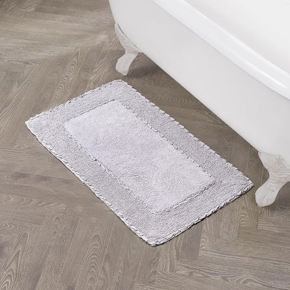 Ruffle Border 100% Cotton Bath Rug, Sage Green, 17"x 24"