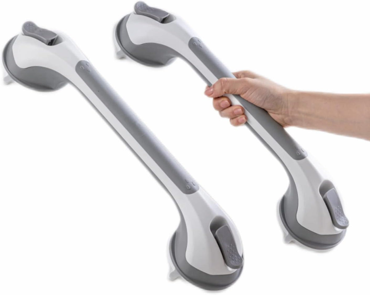 Grab Bars for Shower,Suction Shower Handles Rails,2 Pack,16.8",Grey