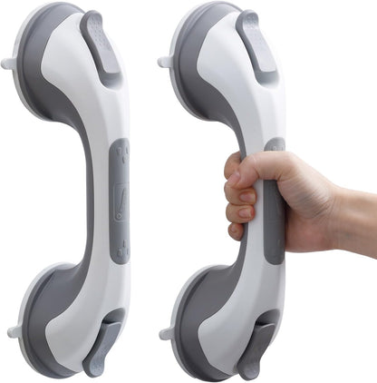 Grab Bars for Shower,Suction Shower Handles Rails,2 Pack,16.8",Grey