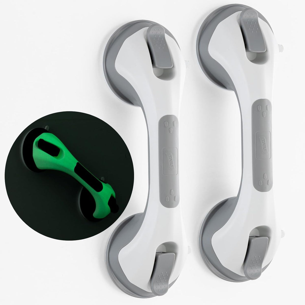 Grab Bars for Shower,Suction Shower Handles Rails,2 Pack,16.8",Grey