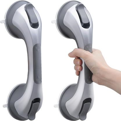 Grab Bars for Shower,Suction Shower Handles Rails,2 Pack,16.8",Grey