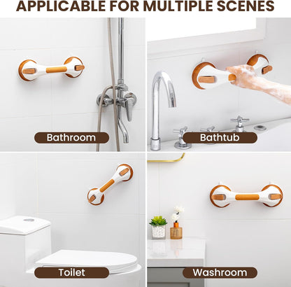 Grab Bars for Shower,Suction Shower Handles Rails,2 Pack,16.8",Grey