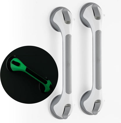 Grab Bars for Shower,Suction Shower Handles Rails,2 Pack,16.8",Grey