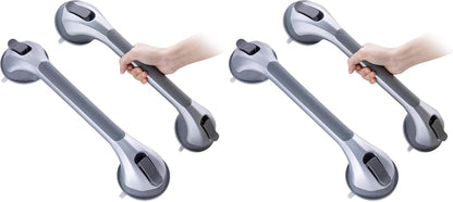 Grab Bars for Shower,Suction Shower Handles Rails,2 Pack,16.8",Grey