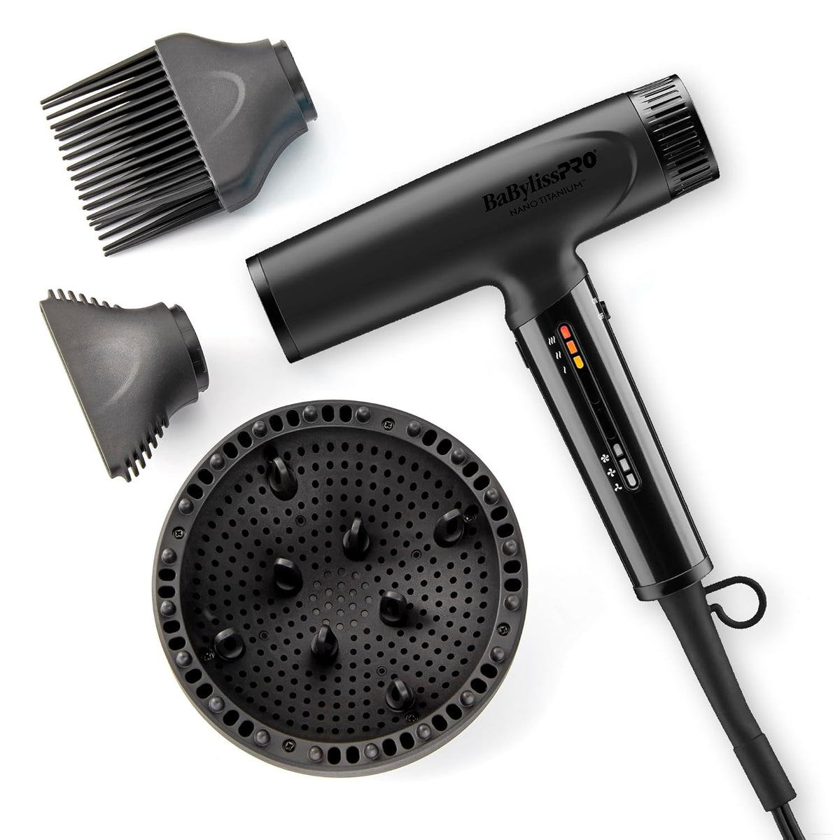 BaBylissPRO Nano Titanium Professional Nano Light Ionic Dual-Voltage Lightweight Hair Dryer