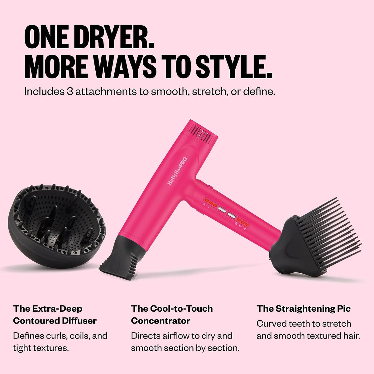 BaBylissPRO Nano Titanium Professional Nano Light Ionic Dual-Voltage Lightweight Hair Dryer