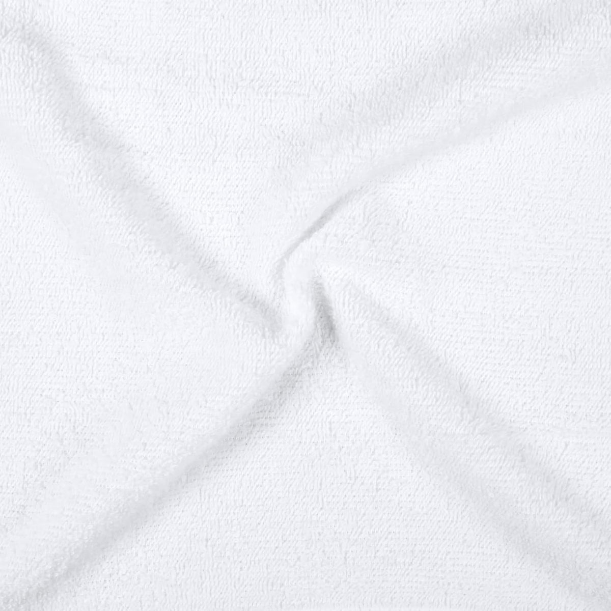 Fast Drying Cotton Washcloths for Bathroom, Machine Washable, Soft and Highly Absorbent, 12 x 12 in, White