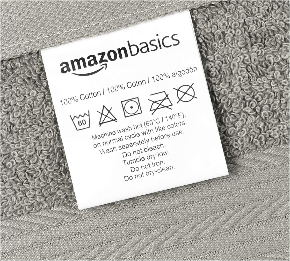 Fast Drying Cotton Washcloths for Bathroom, Machine Washable, Soft and Highly Absorbent, 12 x 12 in, White