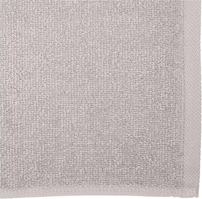 Fast Drying Cotton Washcloths for Bathroom, Machine Washable, Soft and Highly Absorbent, 12 x 12 in, White