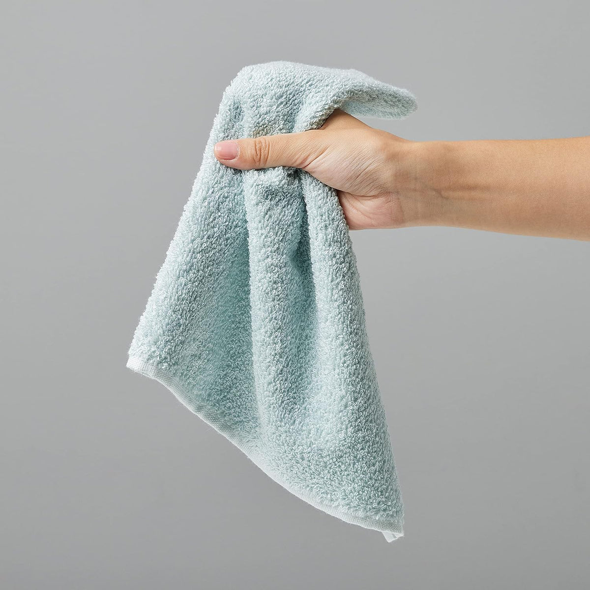 Fast Drying Cotton Washcloths for Bathroom, Machine Washable, Soft and Highly Absorbent, 12 x 12 in, White