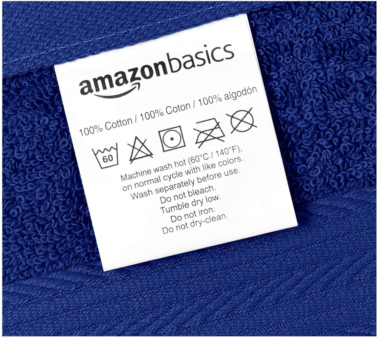 Fast Drying Cotton Washcloths for Bathroom, Machine Washable, Soft and Highly Absorbent, 12 x 12 in, White