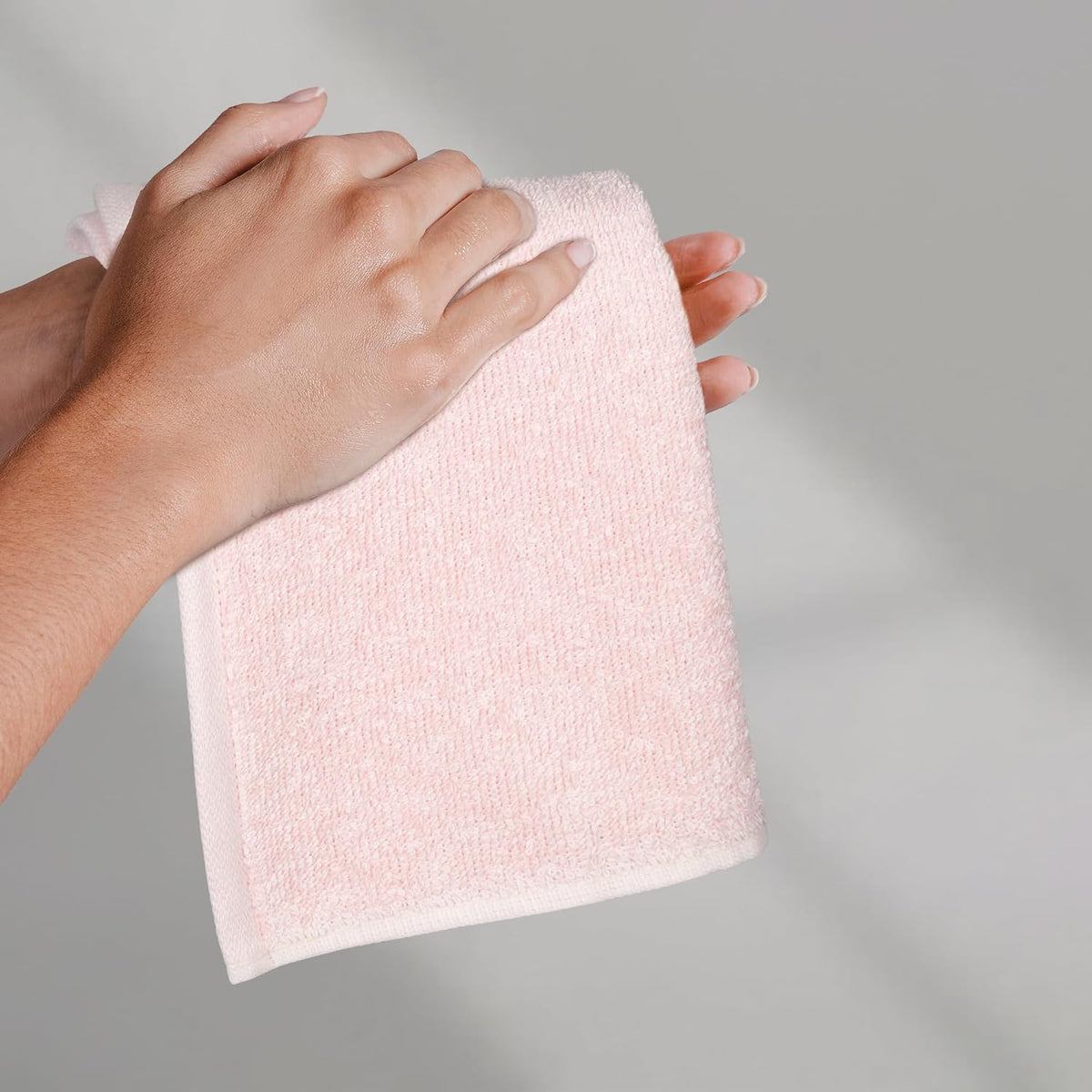 Fast Drying Cotton Washcloths for Bathroom, Machine Washable, Soft and Highly Absorbent, 12 x 12 in, White