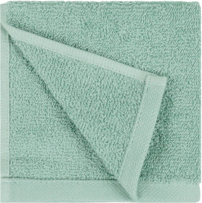 Fast Drying Cotton Washcloths for Bathroom, Machine Washable, Soft and Highly Absorbent, 12 x 12 in, White