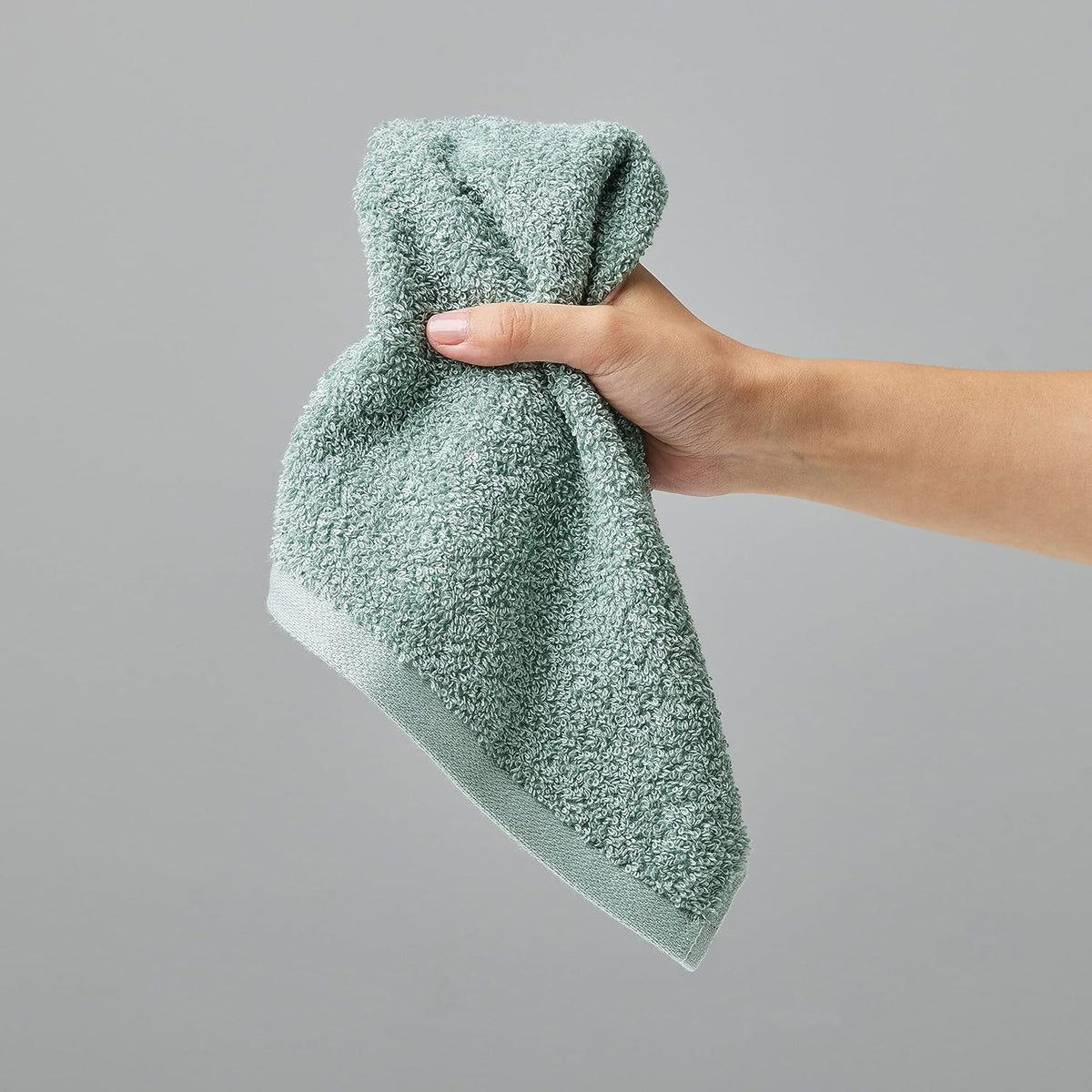 Fast Drying Cotton Washcloths for Bathroom, Machine Washable, Soft and Highly Absorbent, 12 x 12 in, White