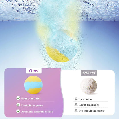 Bath Bombs for Women, Fizz Effect Bath Bomb, Shea Butter | Natural Fizz Effect, with Shea Butter & Essential Oils, Bubble Bath, Mothers Day Presents for Mom, Wife, Girlfriend (20PCS)