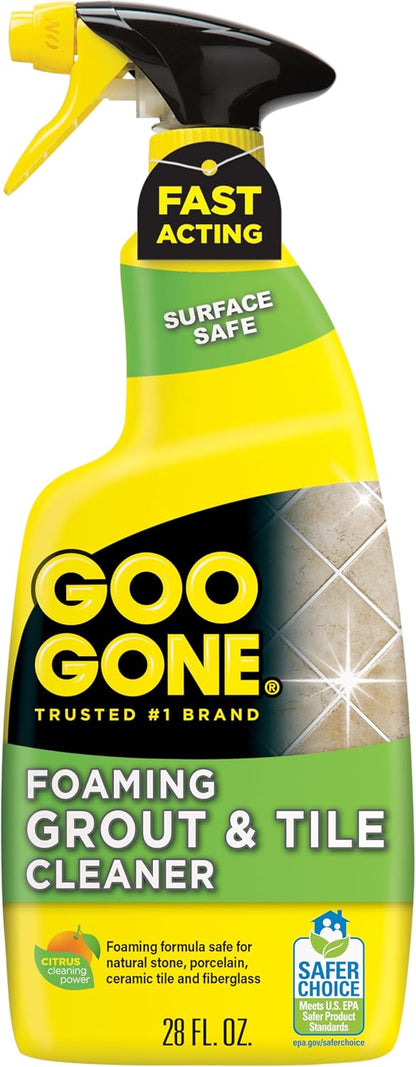 Grout & Tile Cleaner - 28 Ounce - Removes Tough Stains Dirt Caused By Mold Mildew Soap Scum and Hard Water Staining - Safe on Tile Ceramic Porcelain
