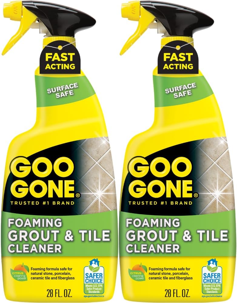 Grout & Tile Cleaner - 28 Ounce - Removes Tough Stains Dirt Caused By Mold Mildew Soap Scum and Hard Water Staining - Safe on Tile Ceramic Porcelain