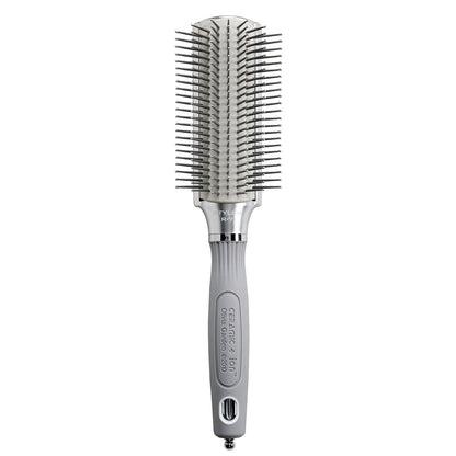 Olivia Garden Ceramic + Ion XL Pro Hair Brush - Paddle Brush for All Hair Types - Smooths and Adds Shine