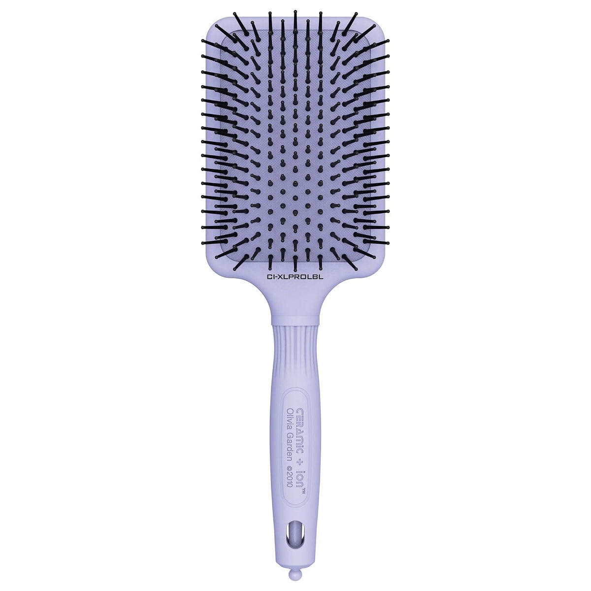 Olivia Garden Ceramic + Ion XL Pro Hair Brush - Paddle Brush for All Hair Types - Smooths and Adds Shine