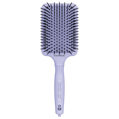 Olivia Garden Ceramic + Ion XL Pro Hair Brush - Paddle Brush for All Hair Types - Smooths and Adds Shine
