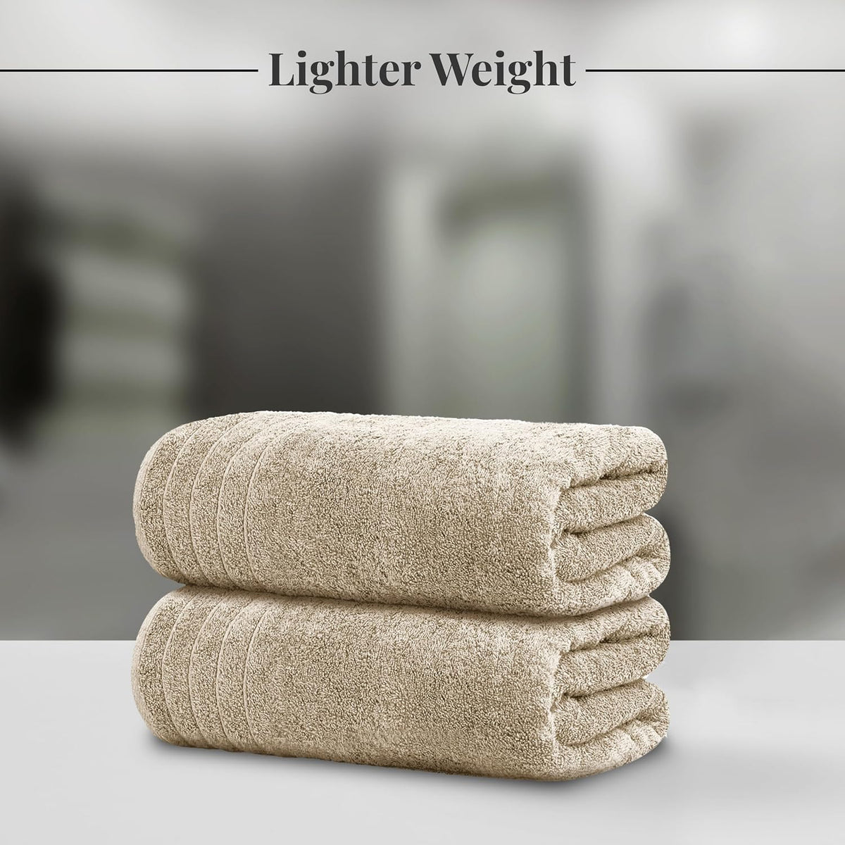 4 Piece Extra Large Bath Towels 30 x 60 Inches, Dark Grey