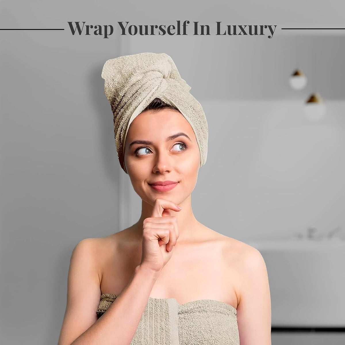 4 Piece Extra Large Bath Towels 30 x 60 Inches, Dark Grey