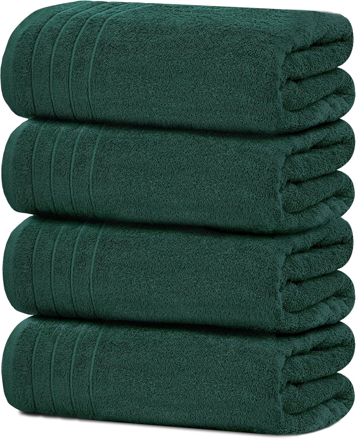 4 Piece Extra Large Bath Towels 30 x 60 Inches, Dark Grey