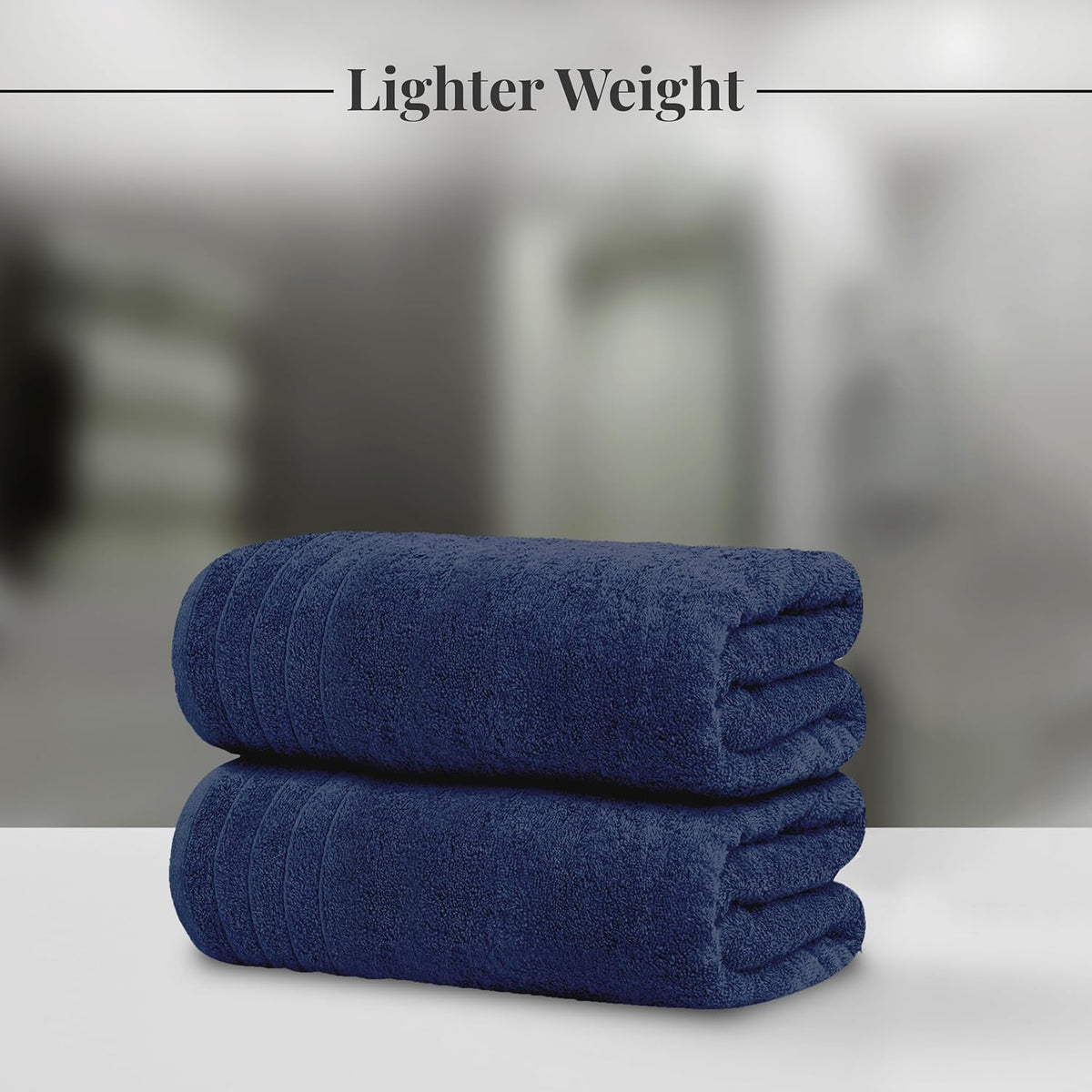 4 Piece Extra Large Bath Towels 30 x 60 Inches, Dark Grey
