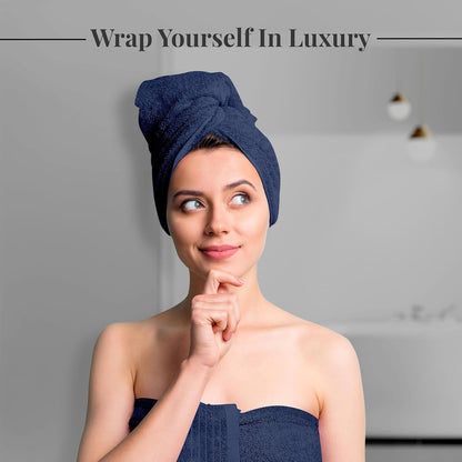 4 Piece Extra Large Bath Towels 30 x 60 Inches, Dark Grey