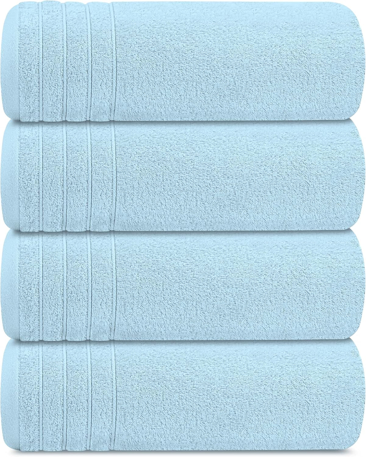 4 Piece Extra Large Bath Towels 30 x 60 Inches, Dark Grey