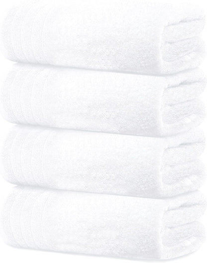 4 Piece Extra Large Bath Towels 30 x 60 Inches, Dark Grey